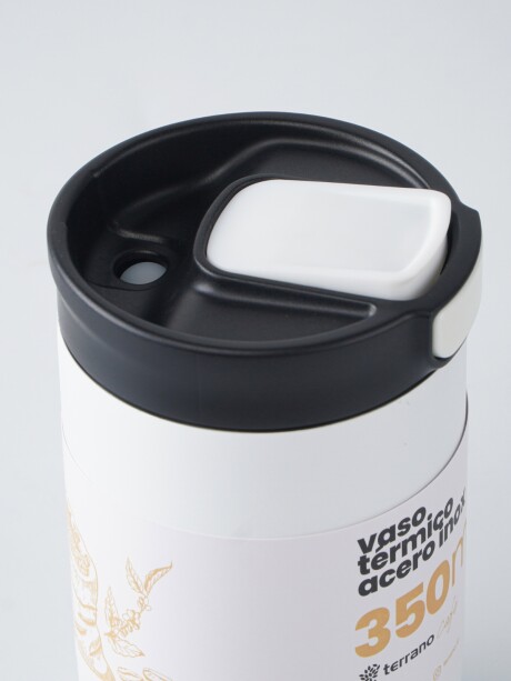 Vaso Térmico Push&Drink 350mL. Blanco