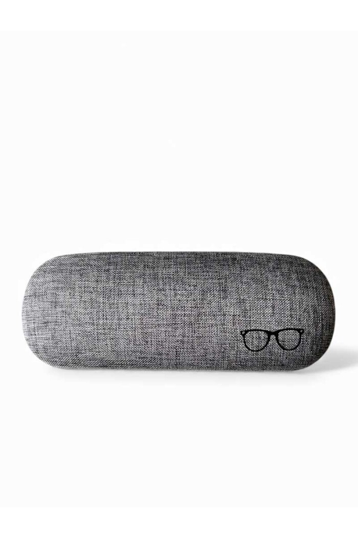 ESTUCHE DE LENTES RIGIDO TEXTIL Gris