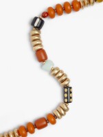 Collar Con Cuentas Efecto Vidrio multicolor