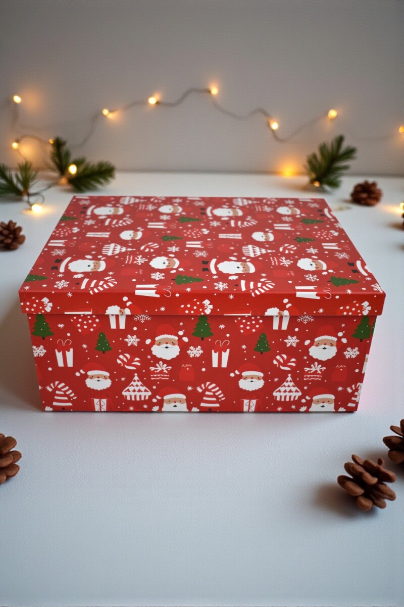 Caja Rigida Navidad 24,5 x 32x5 x 14 - Diseño 3 