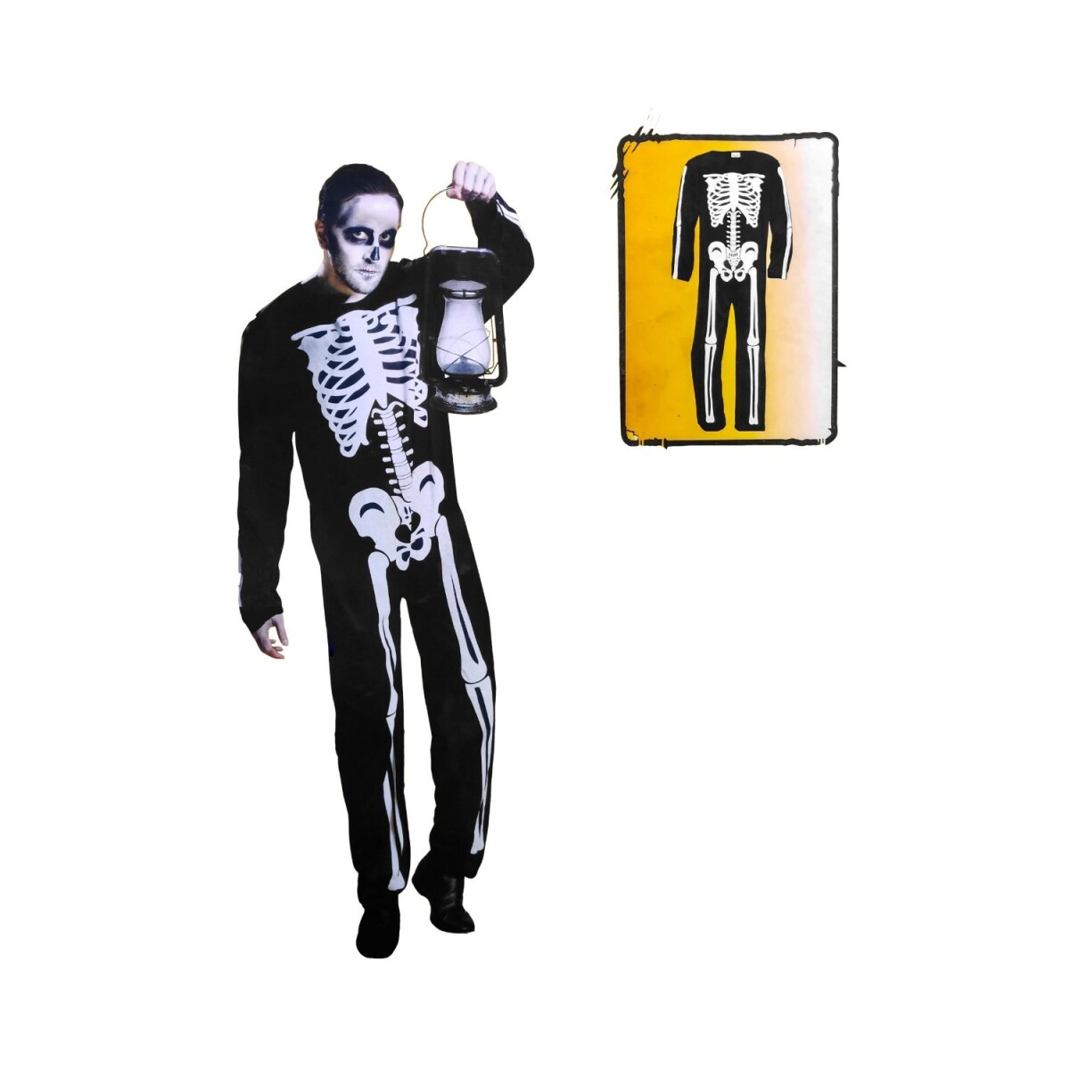 Outlet Disfraz de adulto de calavera talles L y XL - Outlet Disfraz De Adulto De Calavera Talles L Y Xl 