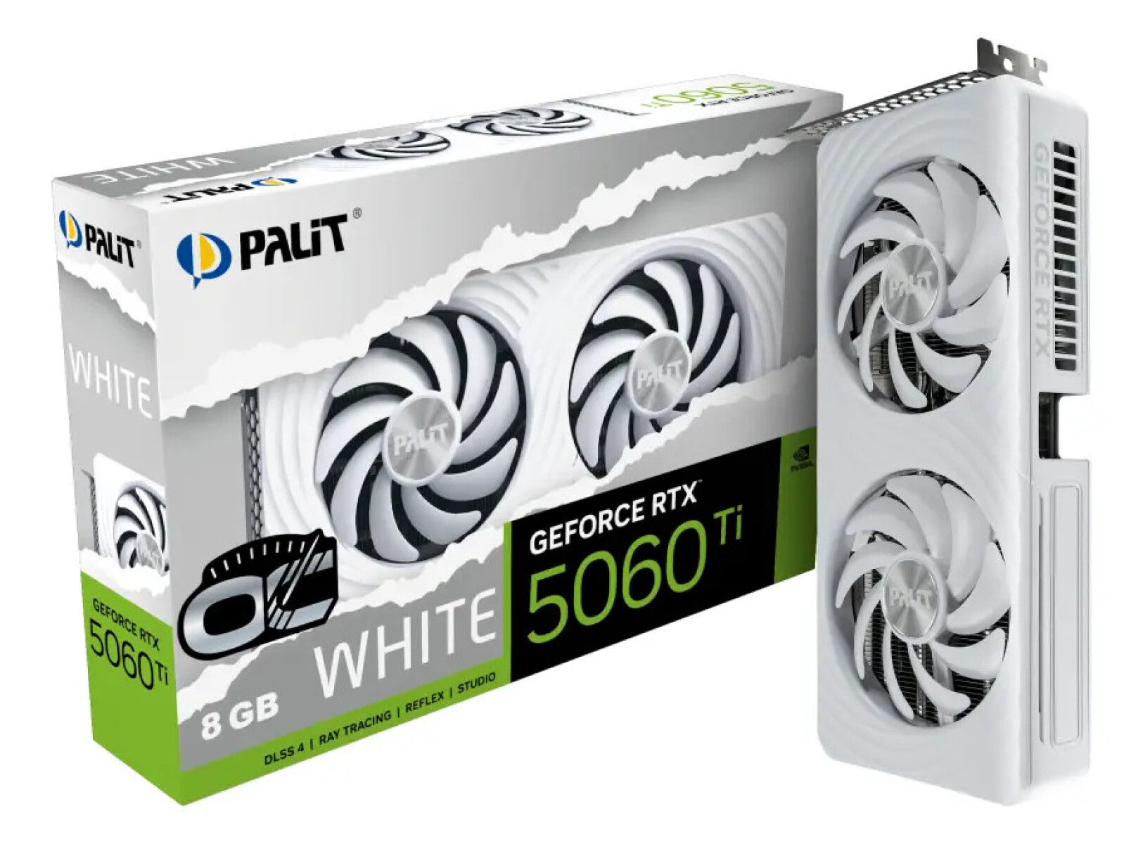 Tarjeta De Video Geforce Rtx 5060 Ti White Oc 8gb Gddr7 - TARJETA VIDEO PALIT RTX 5060TI 8GB OC WH 