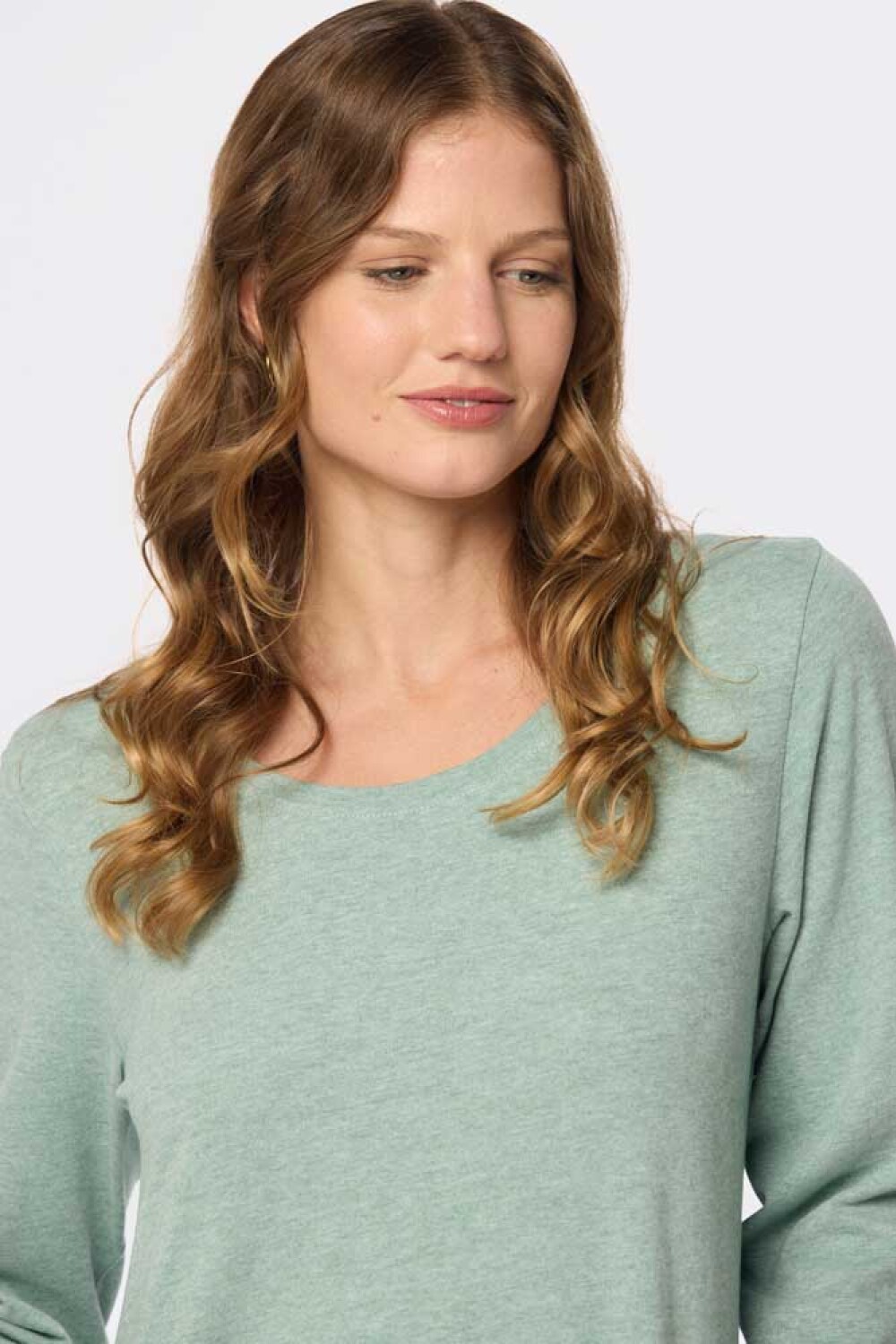 REMERA LISA MANGA LARGA Verde