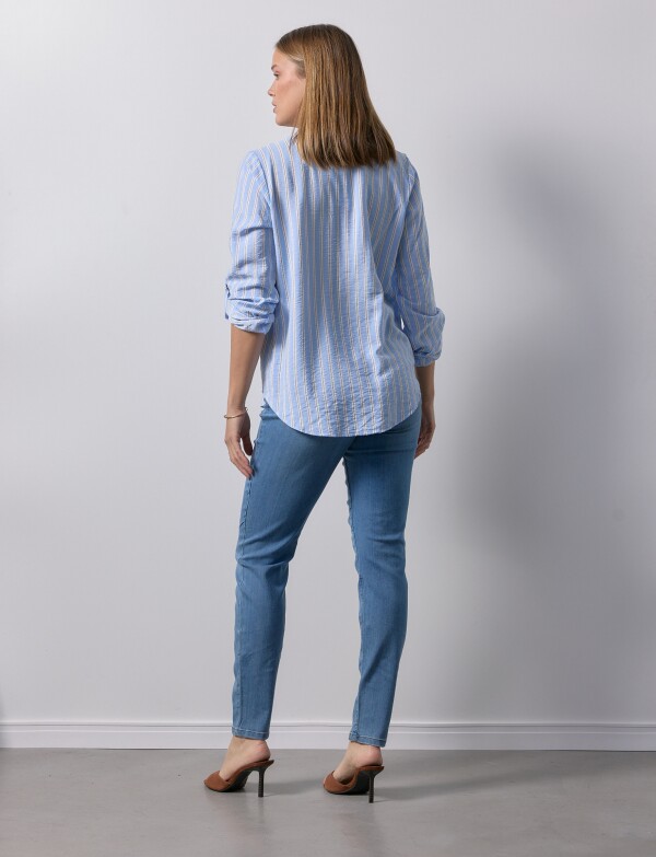 Blusa Lineas CELESTE/MULTI