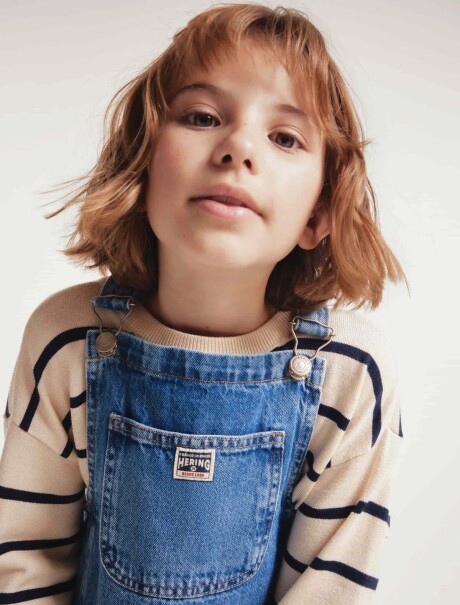 JARDINERO INFANTIL DE JEANS AZUL