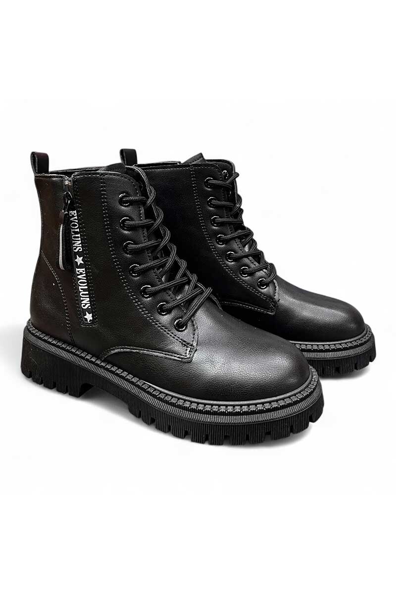 BOTA MUJER BBO BOTA BBO CON CINTAS Negro