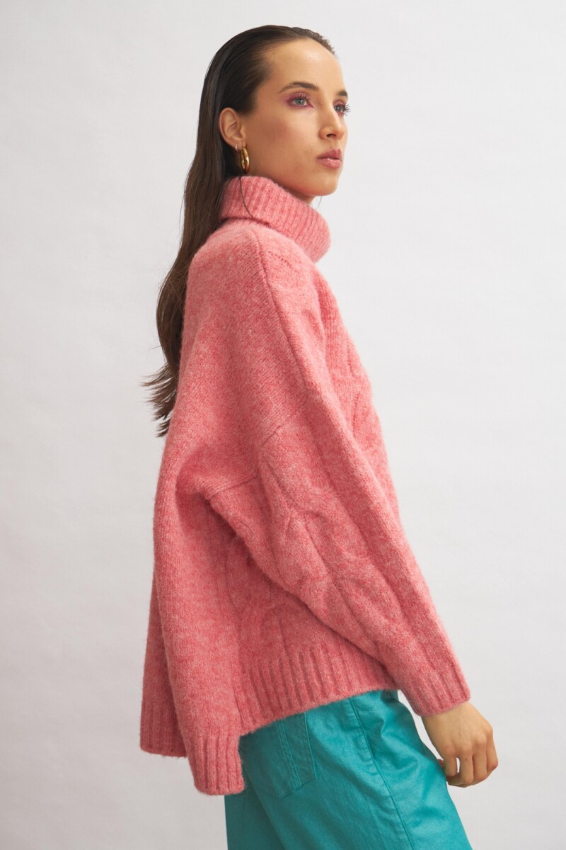 Polerón Neck Rosa