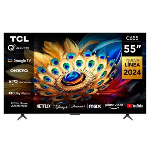 TELEVISOR TCL QLED UHD 4K 55" 55C655 TELEVISOR TCL QLED UHD 4K 55" 55C655