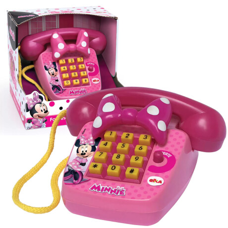Teléfono De Juguete Minnie Mouse Con Sonido Y Frases Teléfono De Juguete Minnie Mouse Con Sonido Y Frases