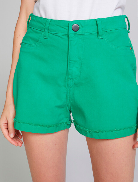 SHORT BÁSICO CINTURA ALTA VERDE