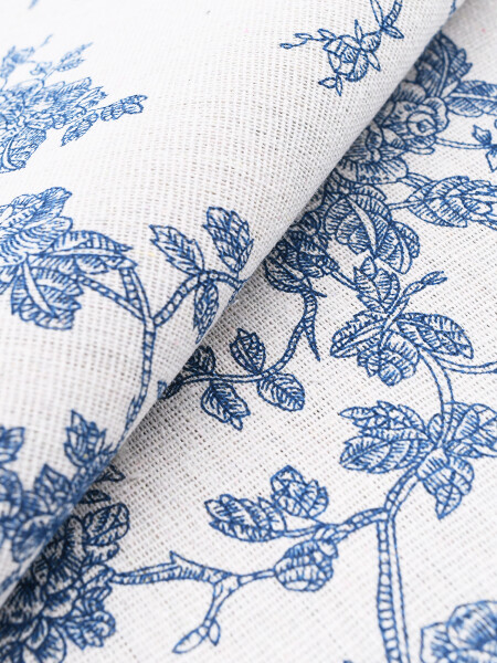 SENDERO POLIESTER FLORAL 33X180CM (12) AZUL