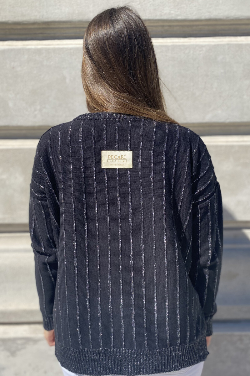 Buzo Lina Negro lurex