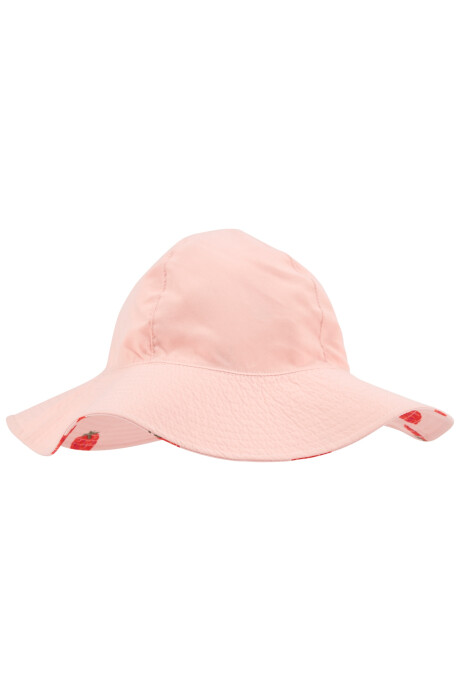 Gorro reversible de algodón con protección UPF 50+ diseño frutillas Sin color