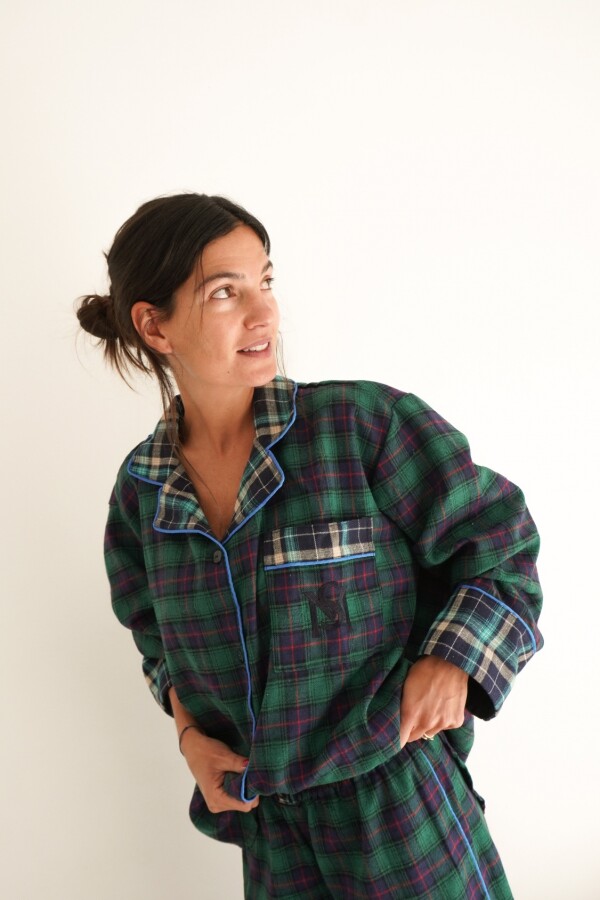 Sleepwalker Pijama Woman Verde / Turquesa