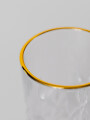 Vaso Craquel Borde Dorado Estampado 4