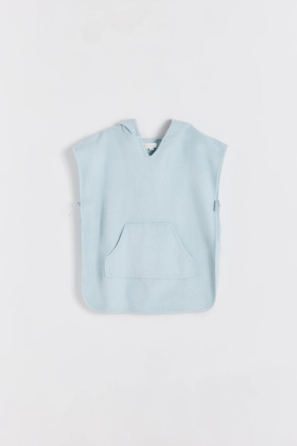 PONCHO TOWEL BEACH Celeste