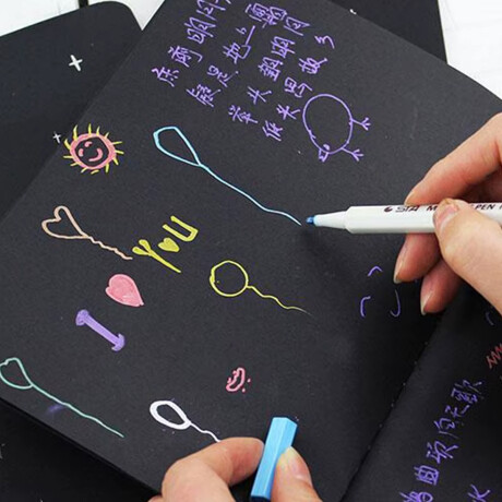 Cuaderno Negro Gatito Tapa Blanda Sc