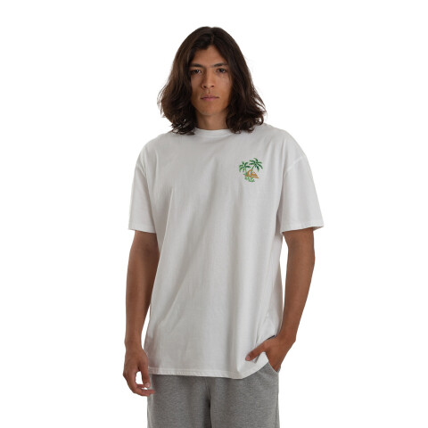 Remera Hombre Quiksilver Evo Blanco