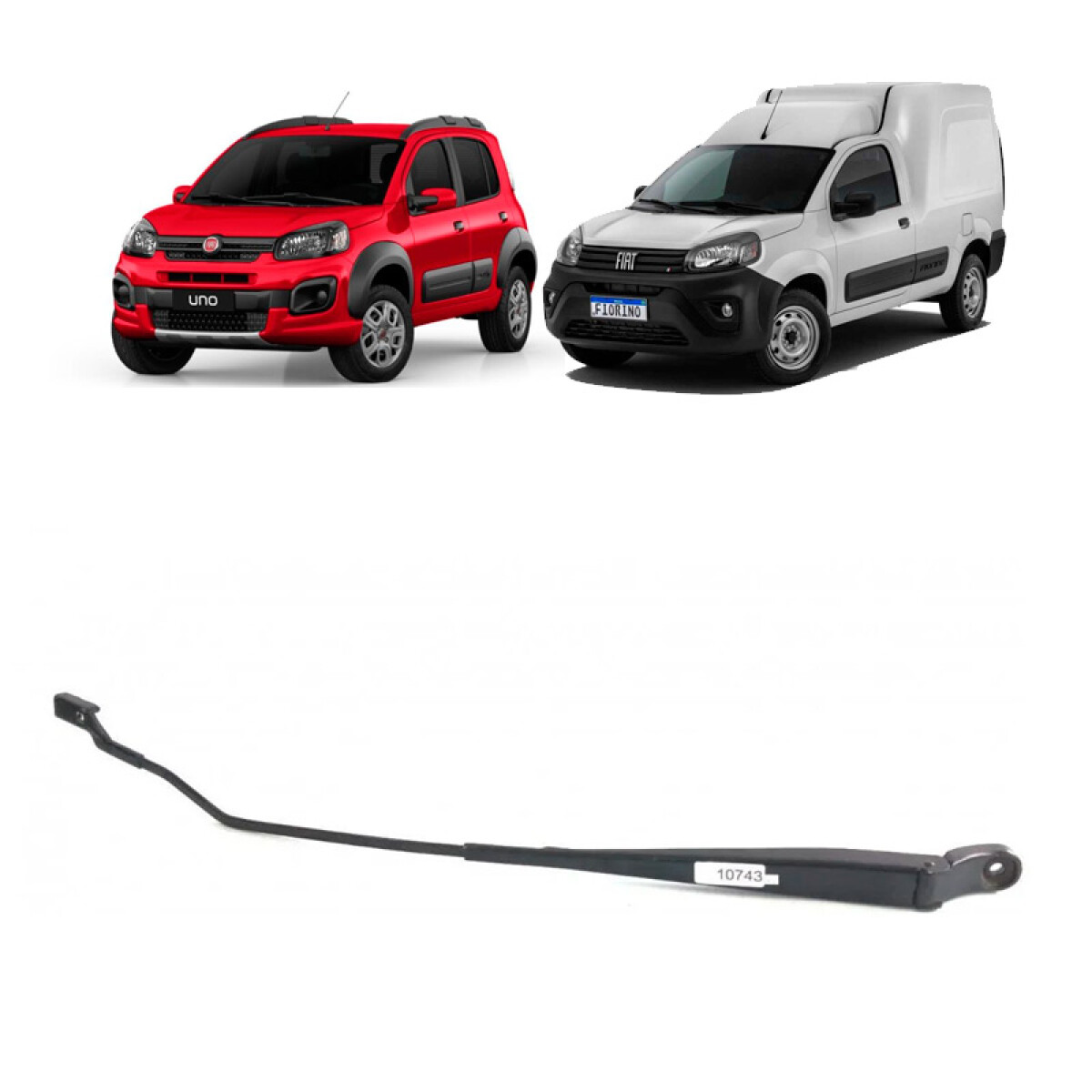 BRAZO LIMPIA PARABRISA FIAT UNO NUEVO 2015-2021 756D DER - 