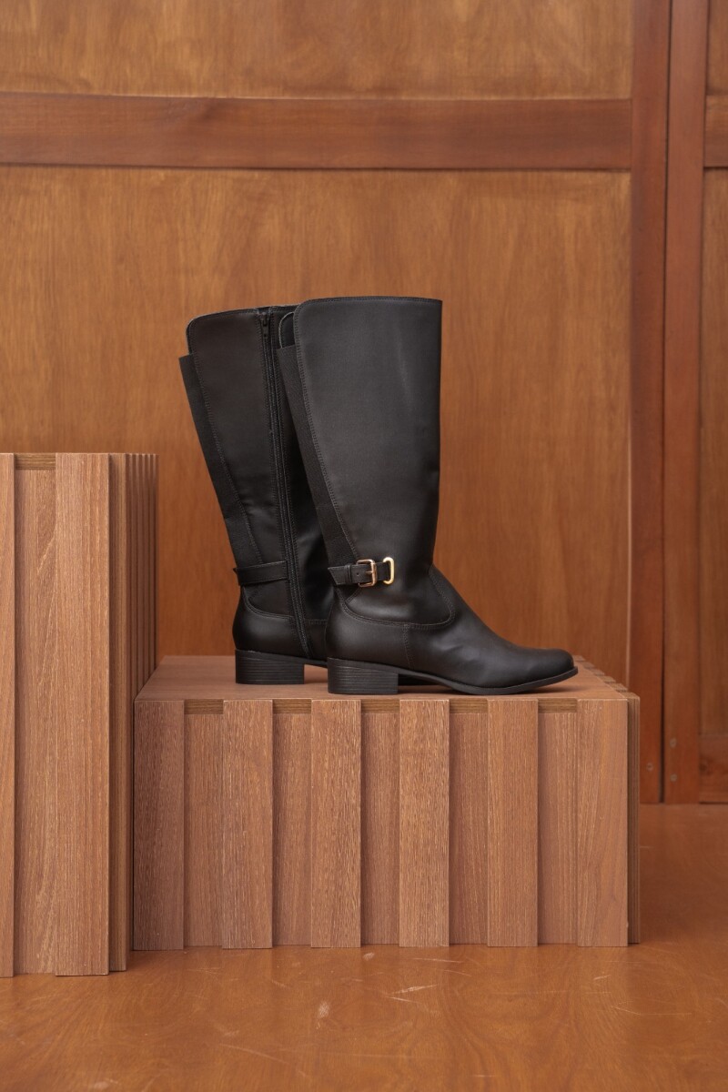 Bota Casual. Negro