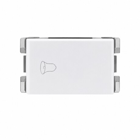 INTERRUPTOR PULSAR TIMBRE BLANCO 10A250V Pulsador de Timbre 10AX 250V Atenea Blanco