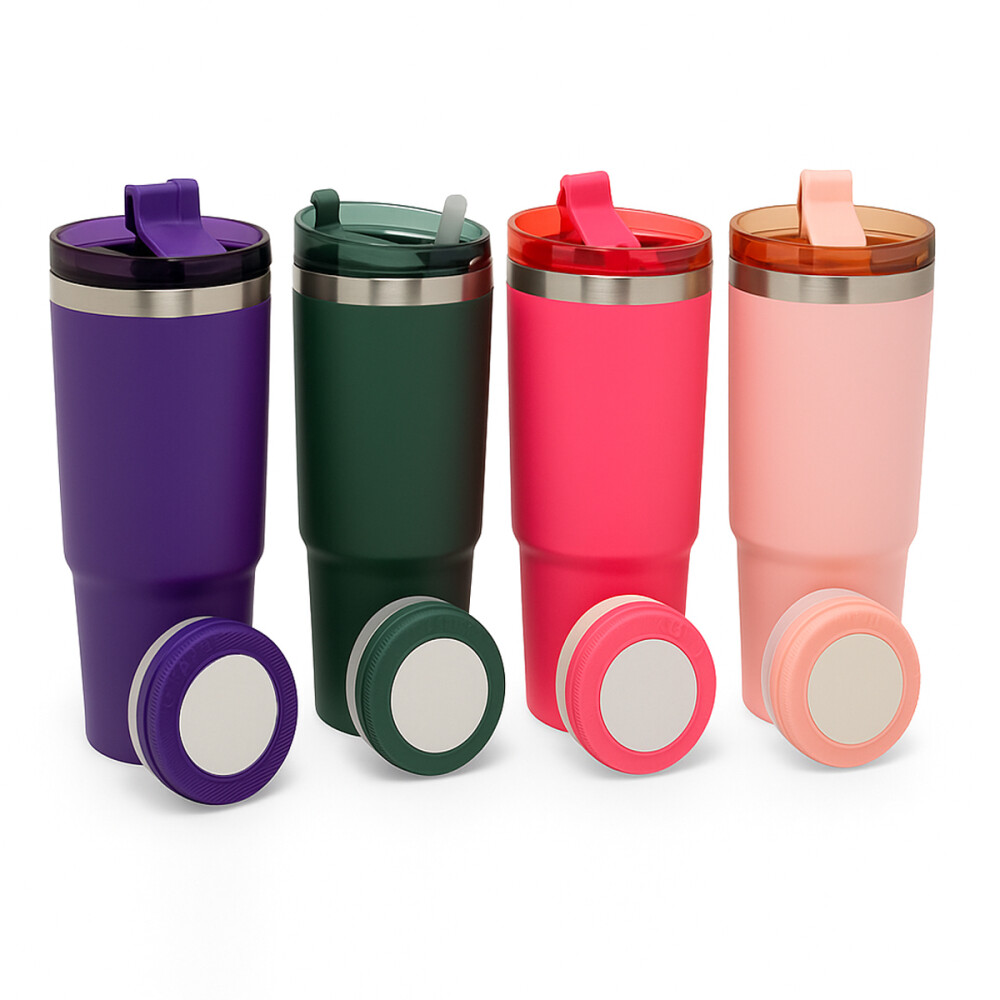 Vaso Termico de 900ml Con Parlante violeta