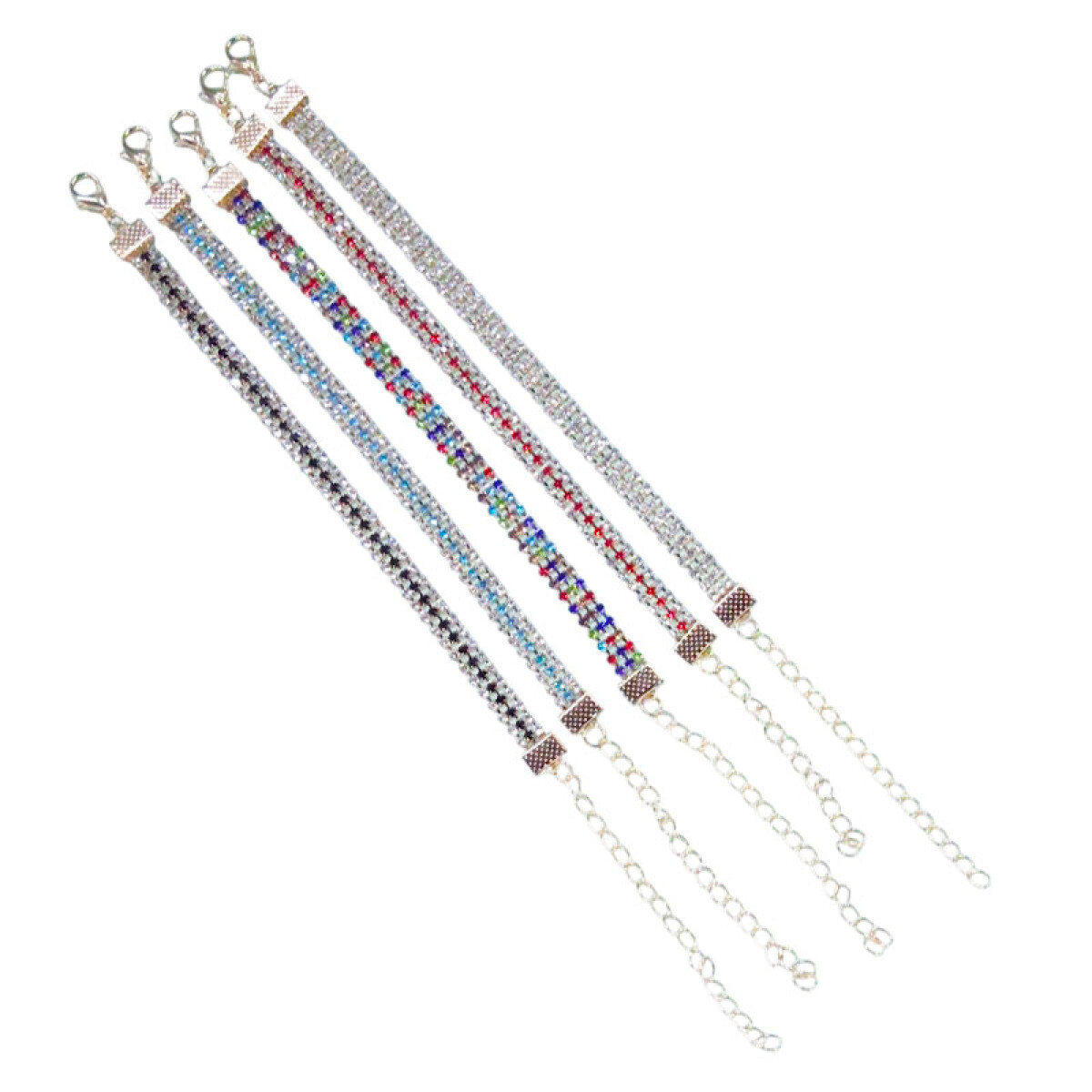 Pulsera dorada con brillantes - Pulsera Dorada Con Brillantes 