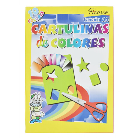 BLOCK CARTULINAS X 10 COLORES TAMAÑO A4 BLOCK CARTULINAS X 10 COLORES TAMAÑO A4