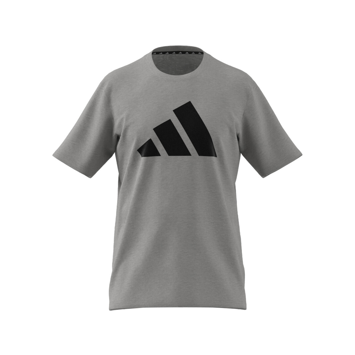 Camiseta Train Essentials Feelready Logo Training - Medium G - MEDIUM GREY HEATHER/COLLEGIATE NAVY 