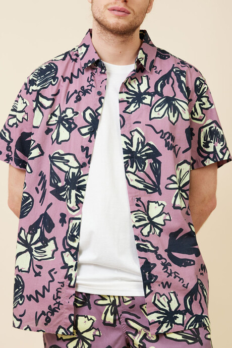 CAMISA JOLT RUSTY Vino