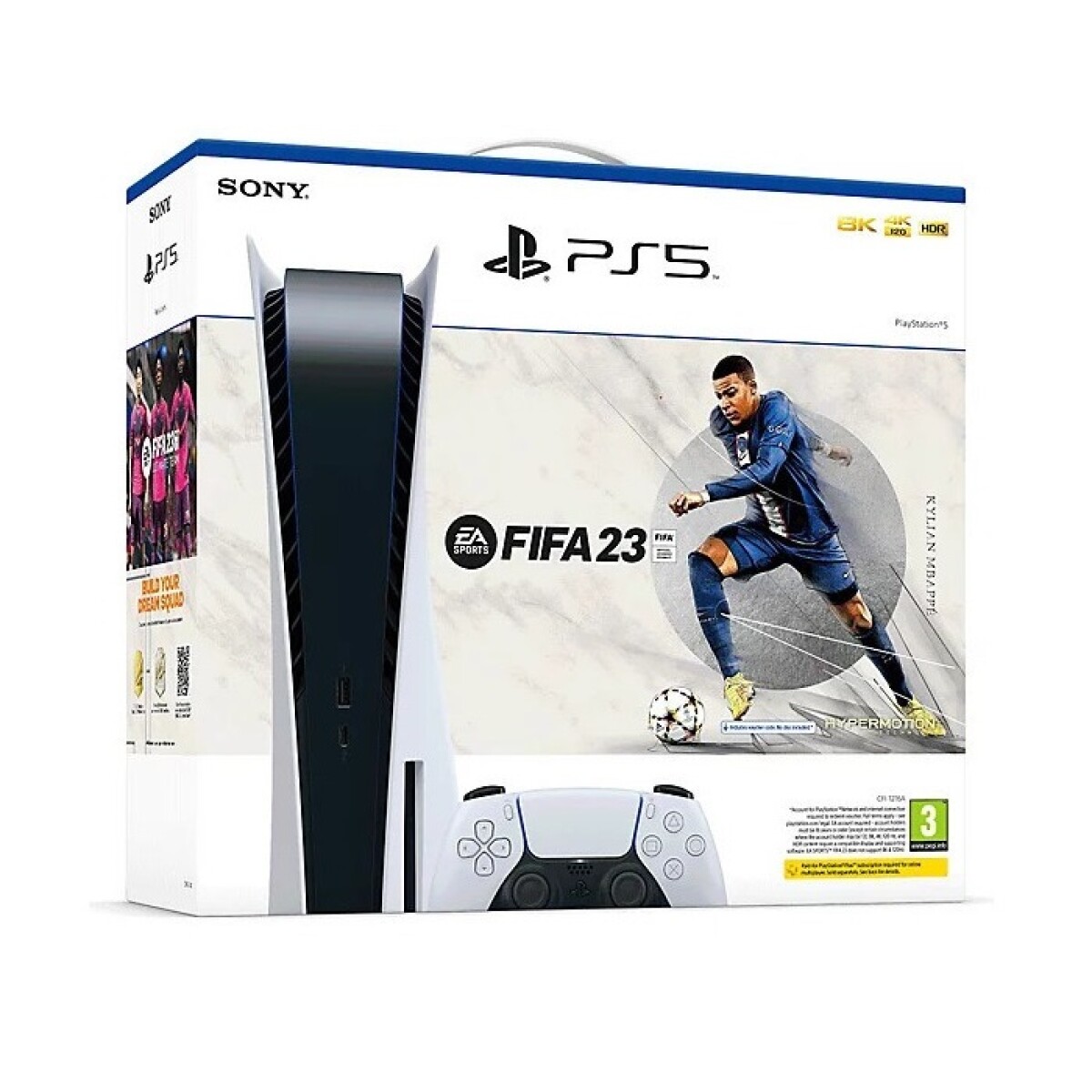 Sony Playstation 5 825gb Fifa 23 Bundle Color Blanco Y Negro 