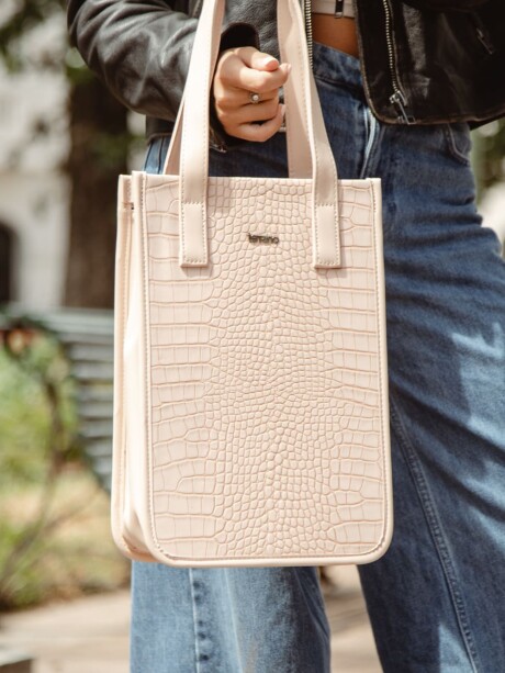 Matera Bolsito Croco Croco Taupe