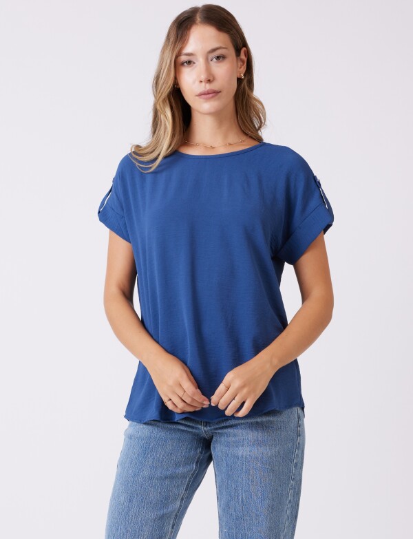 Blusa Crepe AZUL