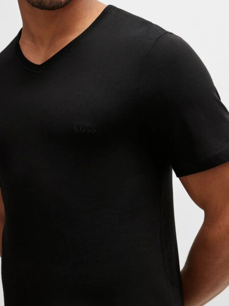 BOSS - Pach X 3 remeras de punto de algodón con cuello en V 0