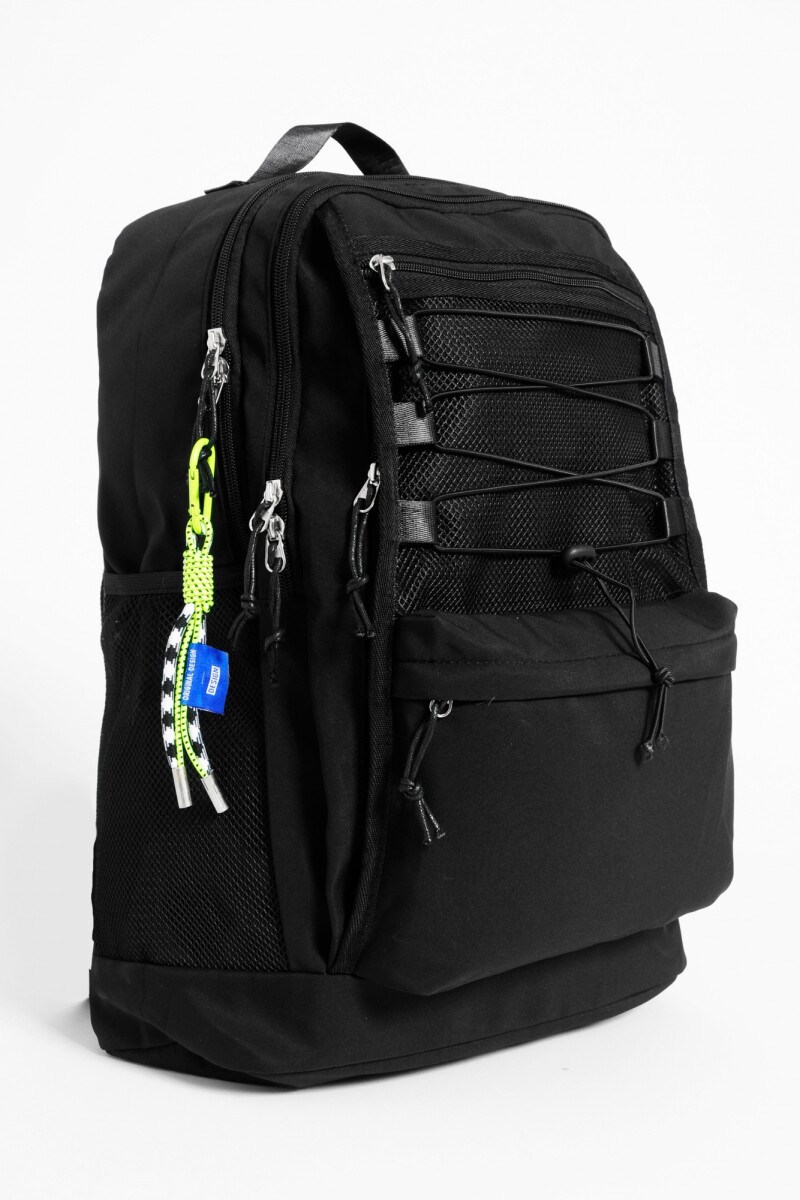 Mochila transparencia y cordón negro