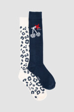 Pack de 2 medias en mezcla de algodón y largo 3/4. ideal par Variante 31