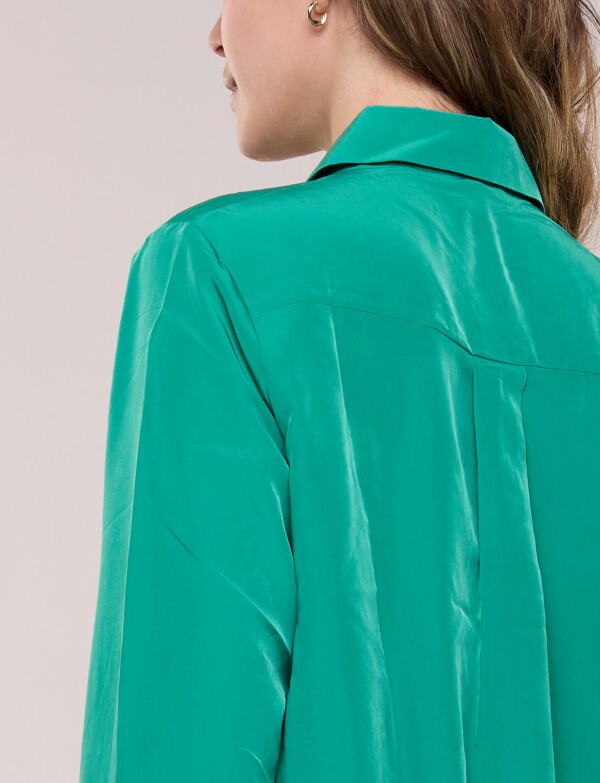 Camisa Saten VERDE
