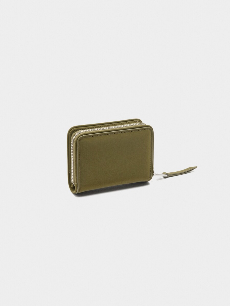 Cartera Con Textura Suave verde
