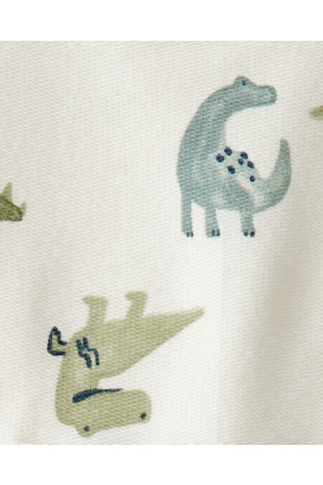 Set dos piezas de algodón, pantalón y buzo, diseño dinos Sin color