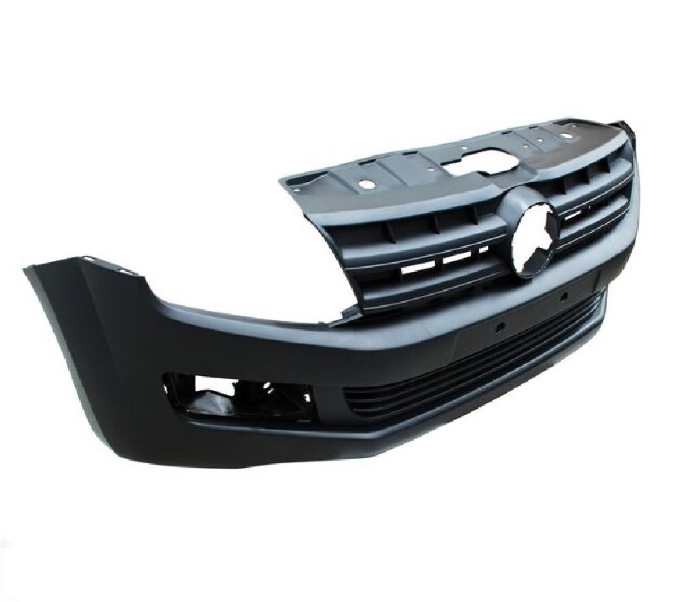 PARAGOLPE DELANTERO AMAROK 10/12 (LISO) CON MOLDURAS NEGRAS 