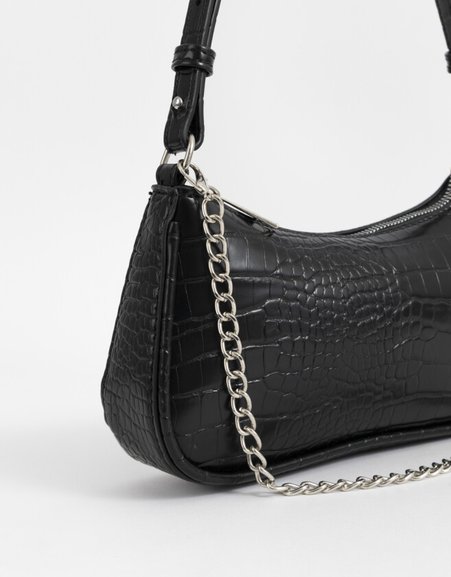 Bandoleras Bandolera Efecto Croco - Negro