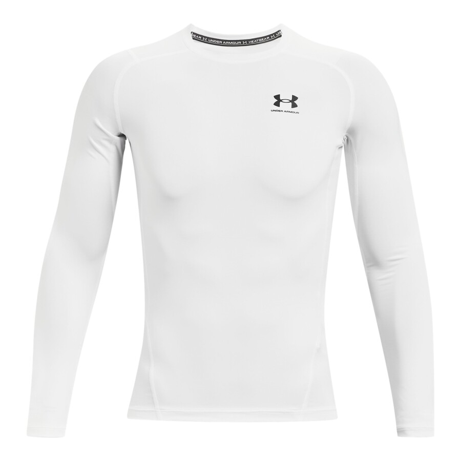 Remera de Hombre Under Armour HeatGear® Long Sleeve Blanco