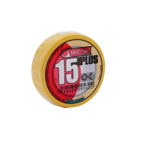 CINTA AISLADORA 10,00MTS. 19MMX0.150MM AMARILLO CINTA AISLADORA 10,00MTS. 19MMX0.150MM AMARILLO