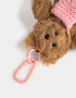 Llavero Peluche Llavero Y Charm De Osito Con Cartera - Marron Beige
