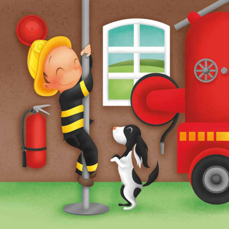 Puzzle 4 en 1 Eureka 43 pzas Bombero