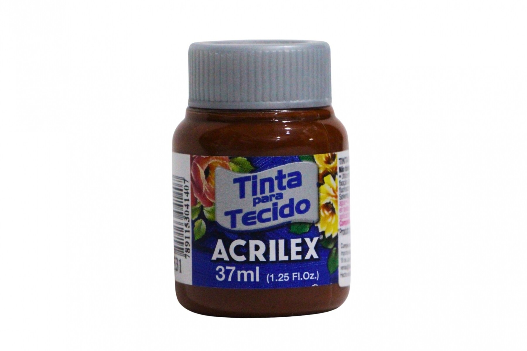 PINTURA PARA TELA 37 ML ACRILEX COLOR MARRON 531 
