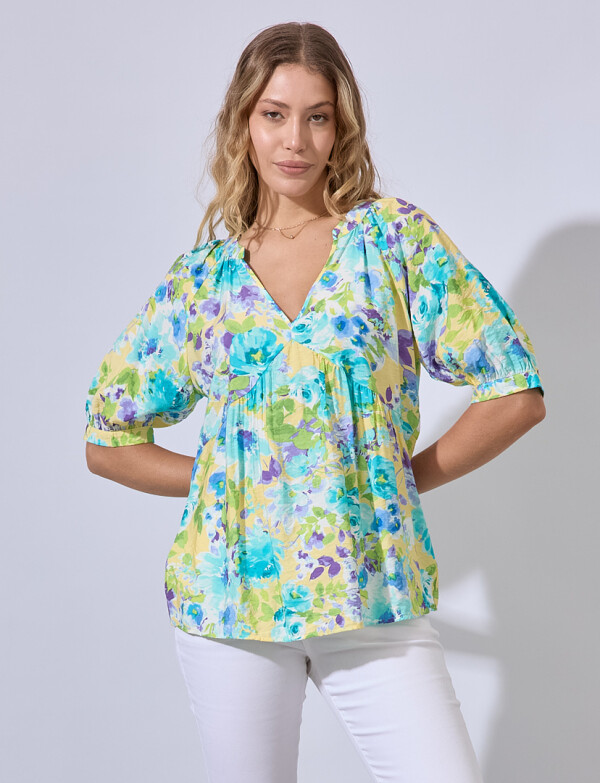 Blusa Spring MULTI/AMARILLO