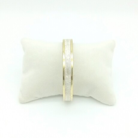 Esclava de plata 925 y double en oro 18 ktes. Esclava de plata 925 y double en oro 18 ktes.