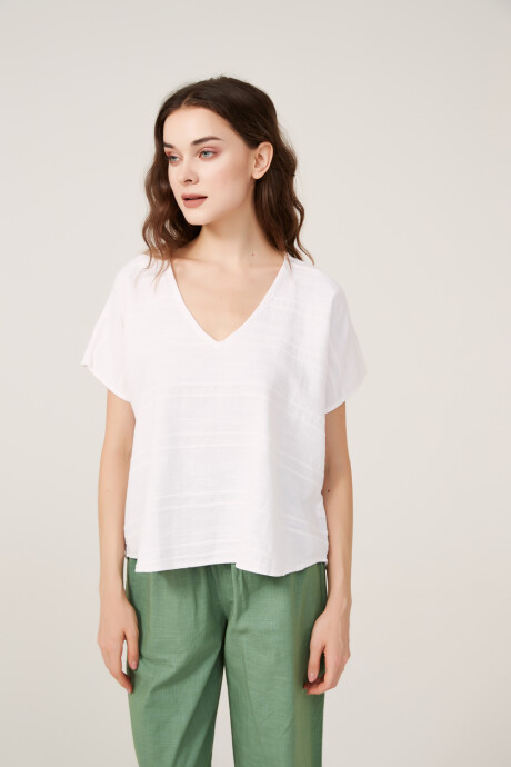 Blusa Tezos Blanco