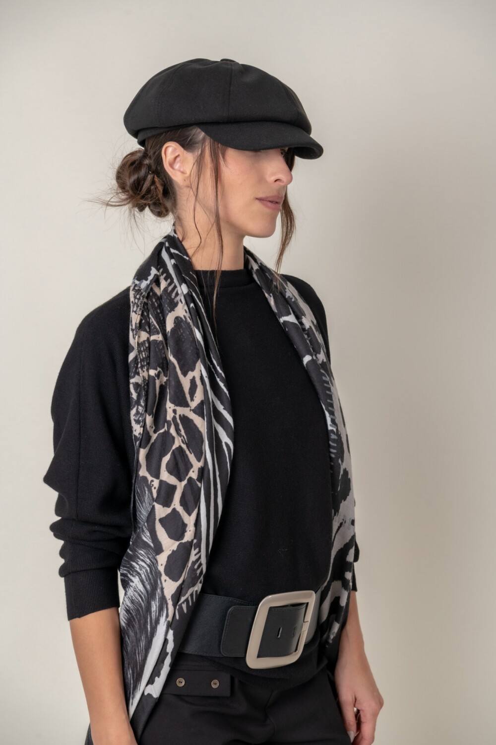 PAÑUELO MULTI PRINT Negro